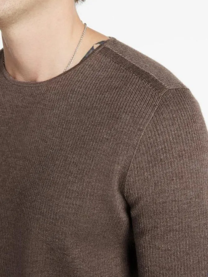 LEIRA CREWNECK SWEATER Black Clothing John Varvatos Sweaters