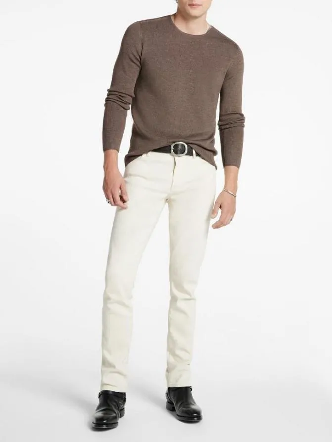 LEIRA CREWNECK SWEATER Black Clothing John Varvatos Sweaters