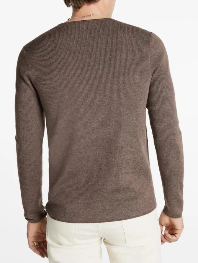 LEIRA CREWNECK SWEATER Black Clothing John Varvatos Sweaters