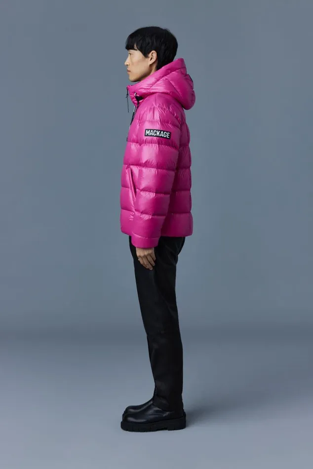 Light Down Jackets Men Mackage VICTOR Lustrous Light Down Jacket With Hood For Men Black Light Down Jackets Men Mackage VICTOR Lustrous Light Down Jacket With Hood For Men Black