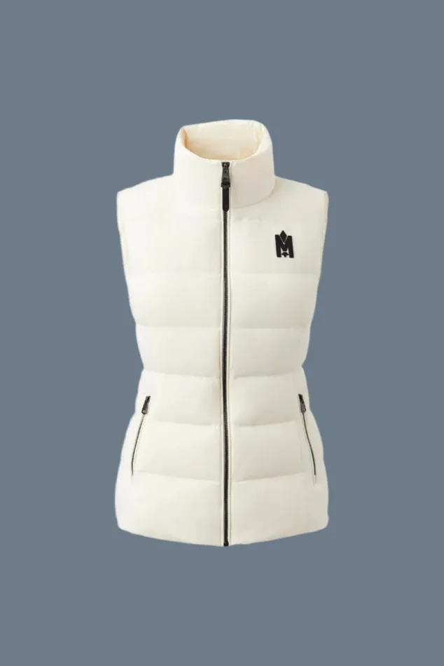 Light Down Jackets Women Mackage GISELA Stretch Light Down Vest With Stand Collar Black Light Down Jackets Women Mackage GISELA Stretch Light Down Vest With Stand Collar Black