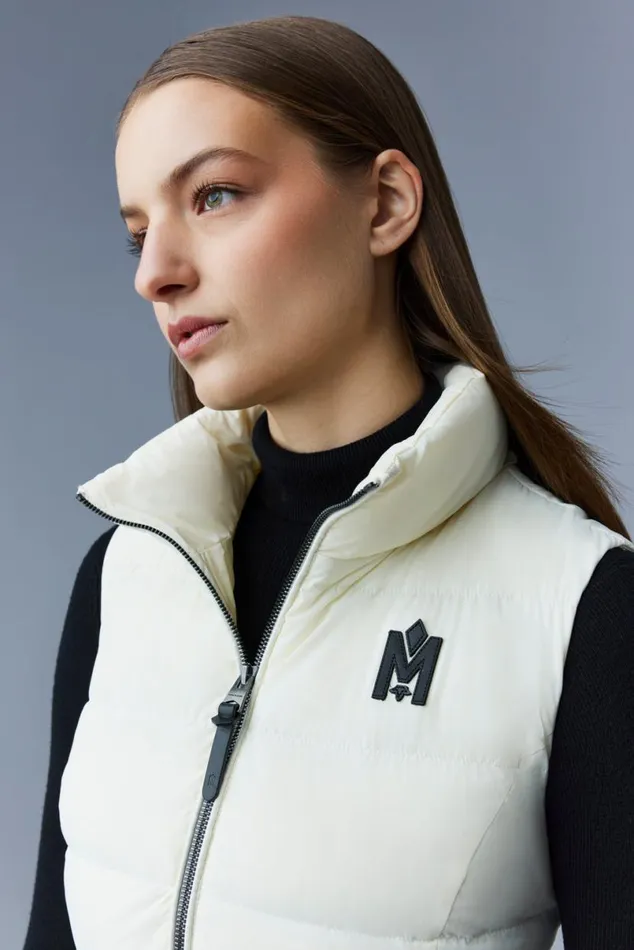 Light Down Jackets Women Mackage GISELA Stretch Light Down Vest With Stand Collar Black Light Down Jackets Women Mackage GISELA Stretch Light Down Vest With Stand Collar Black