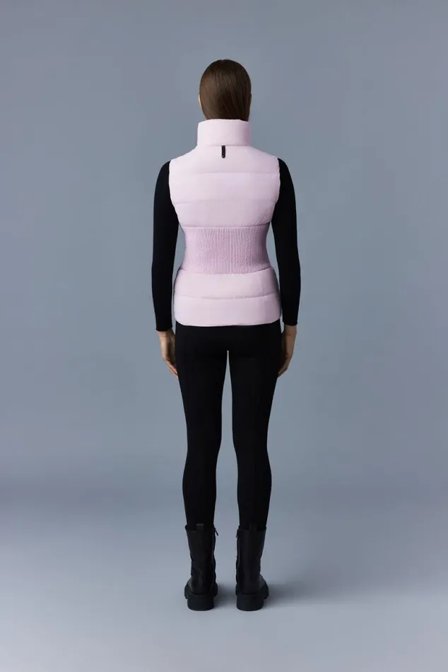 Light Down Jackets Women Mackage GISELA Stretch Light Down Vest With Stand Collar Black Light Down Jackets Women Mackage GISELA Stretch Light Down Vest With Stand Collar Black