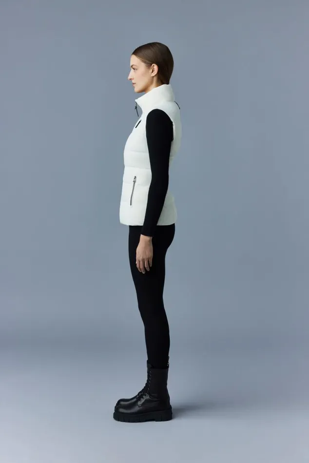 Light Down Jackets Women Mackage GISELA Stretch Light Down Vest With Stand Collar Black Light Down Jackets Women Mackage GISELA Stretch Light Down Vest With Stand Collar Black