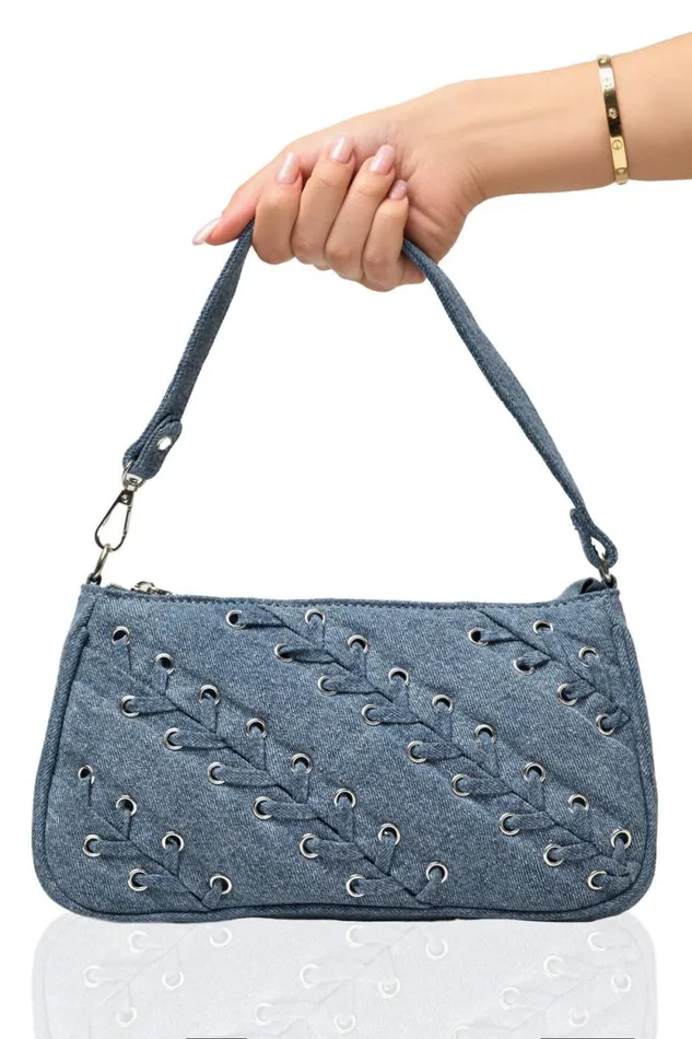 Lilly039s Kloset Denim Women Tie It Up Denim Shoulder Bag