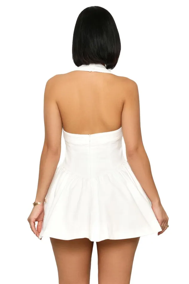 Lilly039s Kloset Dresses Women Baby Doll Skater Dress White