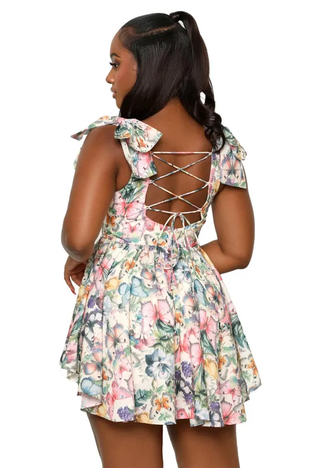 Lilly039s Kloset Dresses Women In Full Bloom Baby Doll Dress Pink Multi
