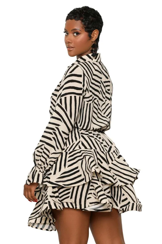 Lilly039s Kloset Dresses Women Line It Up Ruffle DressFINAL SALE