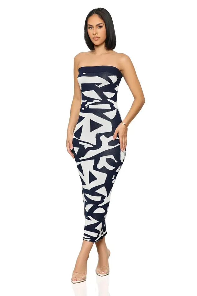 Lilly039s Kloset Dresses Women Origami Tube Dress Navy
