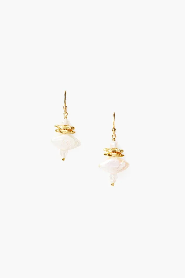 Lisbeth Drop Earrings White Pearl Mix Women Chan Luu Earrings