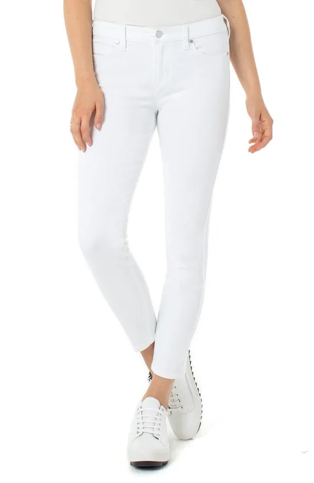 Liverpool Los Angeles ABBY ANKLE SKINNY STRETCH ECO Bright White Women SKINNY