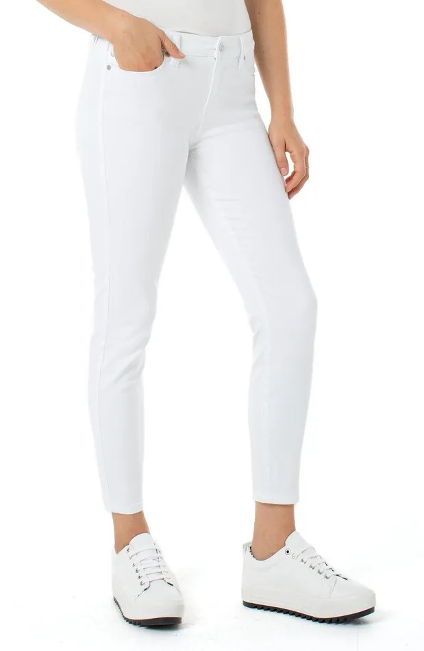 Liverpool Los Angeles ABBY ANKLE SKINNY STRETCH ECO Bright White Women SKINNY