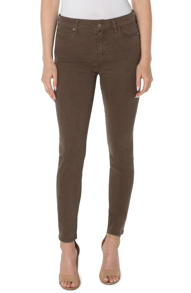 Liverpool Los Angeles ABBY SKINNY Olive Bark Women SKINNY