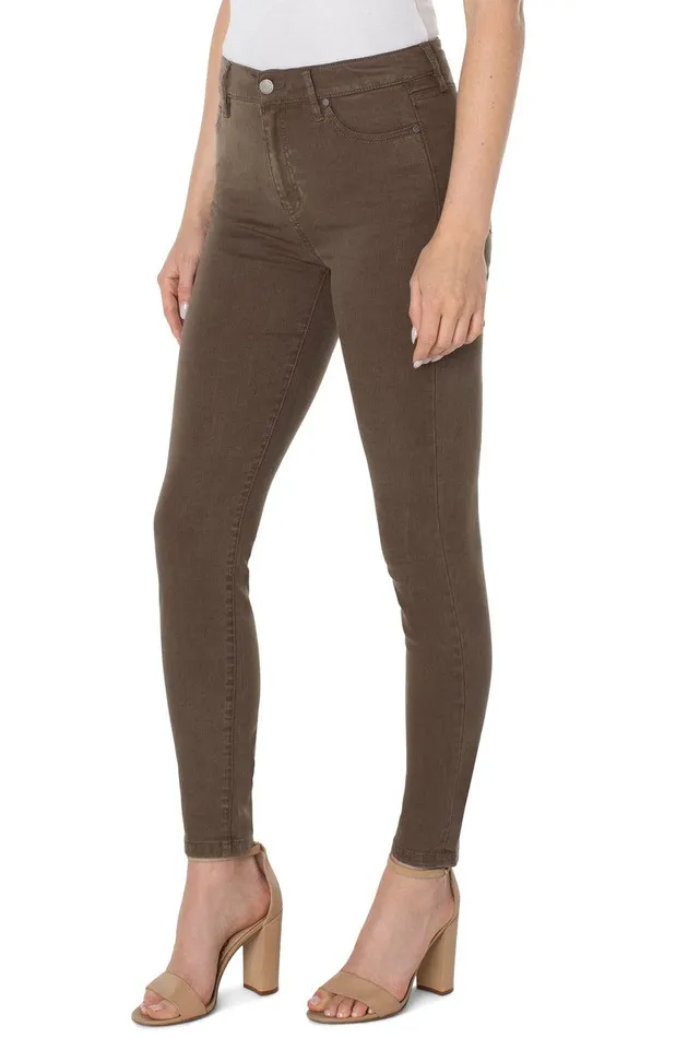 Liverpool Los Angeles ABBY SKINNY Olive Bark Women SKINNY