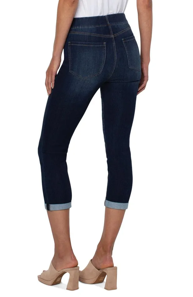Liverpool Los Angeles CHLOE CROP ROLLED CUFF Catalina Women HIRISE