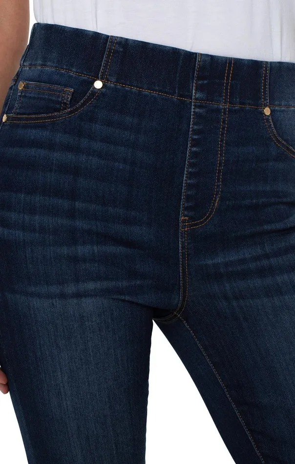 Liverpool Los Angeles CHLOE CROP ROLLED CUFF Catalina Women HIRISE