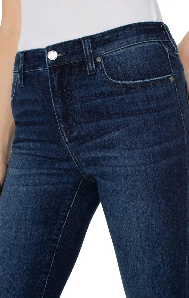 Liverpool Los Angeles HANNAH CROP FLARE WITH FRAY HEM Upland Women CROPS