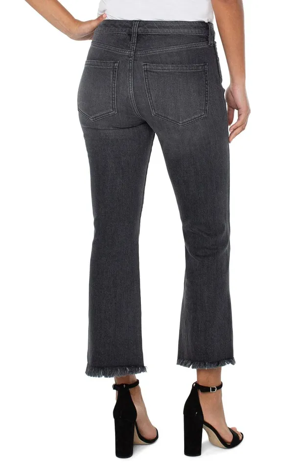 Liverpool Los Angeles HANNAH CROP FLARE WITH FRONT SIDE SLIT Morel Women CROPS