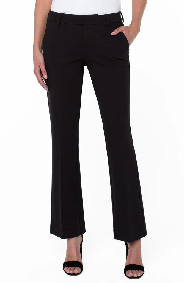 Liverpool Los Angeles KELSEY FLARE TROUSER SUPER STRETCH PONTE Black Women TROUSERS
