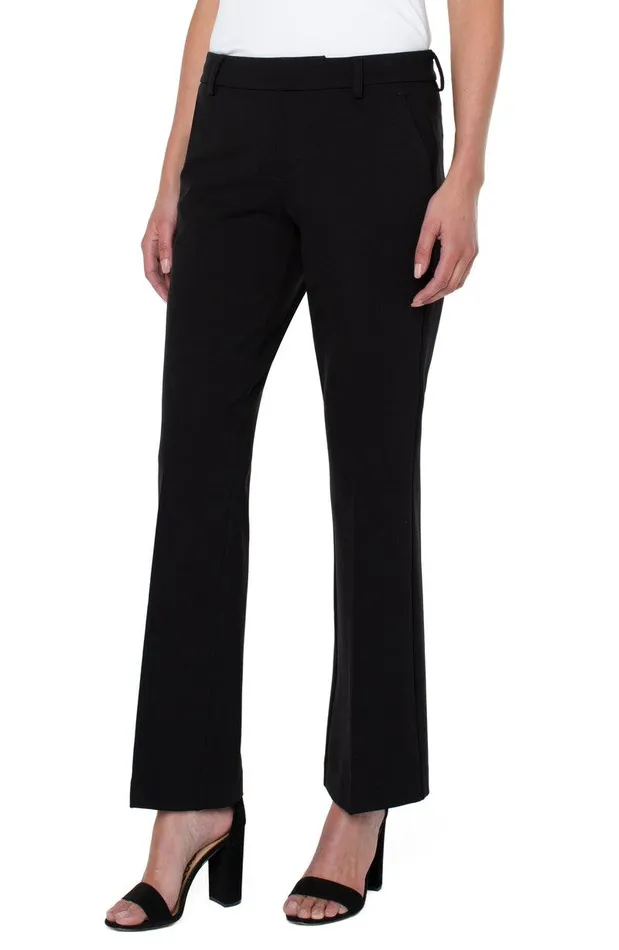 Liverpool Los Angeles KELSEY FLARE TROUSER SUPER STRETCH PONTE Black Women TROUSERS