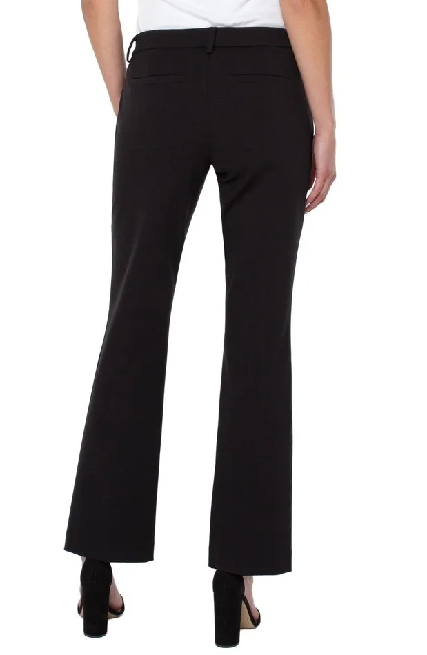 Liverpool Los Angeles KELSEY FLARE TROUSER SUPER STRETCH PONTE Black Women TROUSERS
