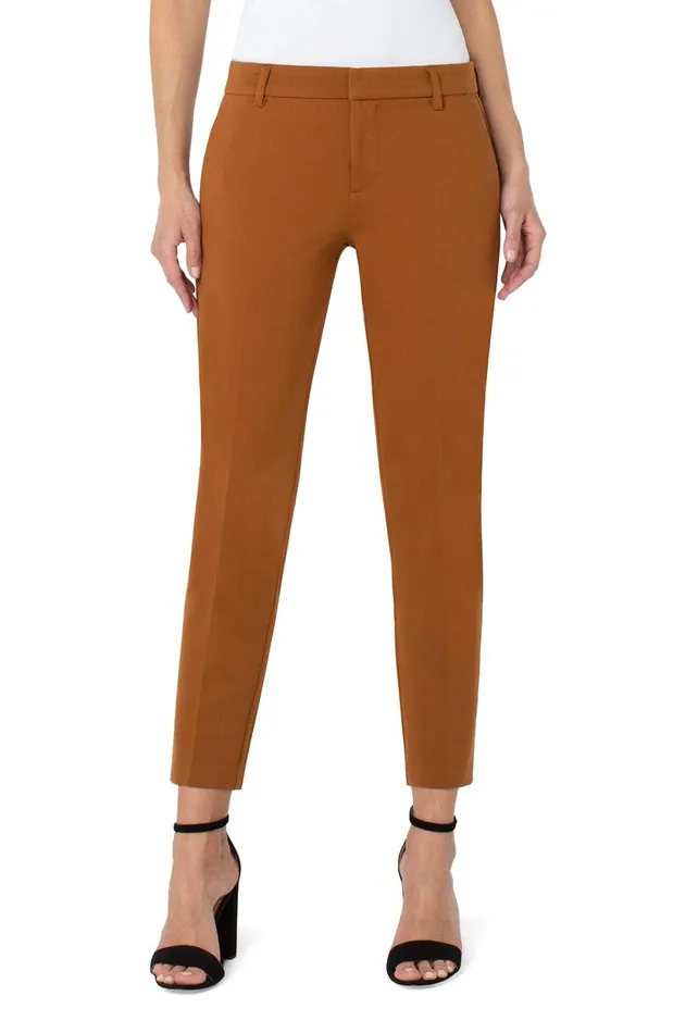 Liverpool Los Angeles KELSEY KNIT TROUSER SUPER STRETCH PONTE Walnut Brown Women TROUSERS