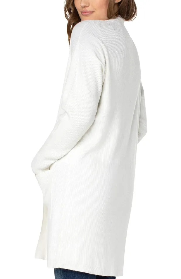 Liverpool Los Angeles OPEN FRONT CARDIGAN SWEATER Porcelain Women SWEATERS