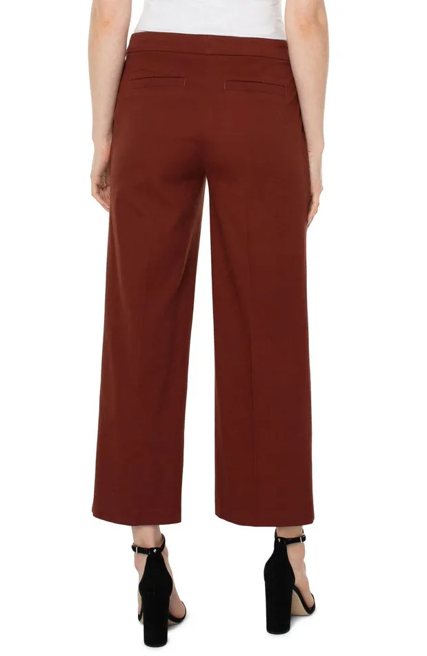 Liverpool Los Angeles WIDE LEG ANKLE TROUSER Brunette Women TROUSERS