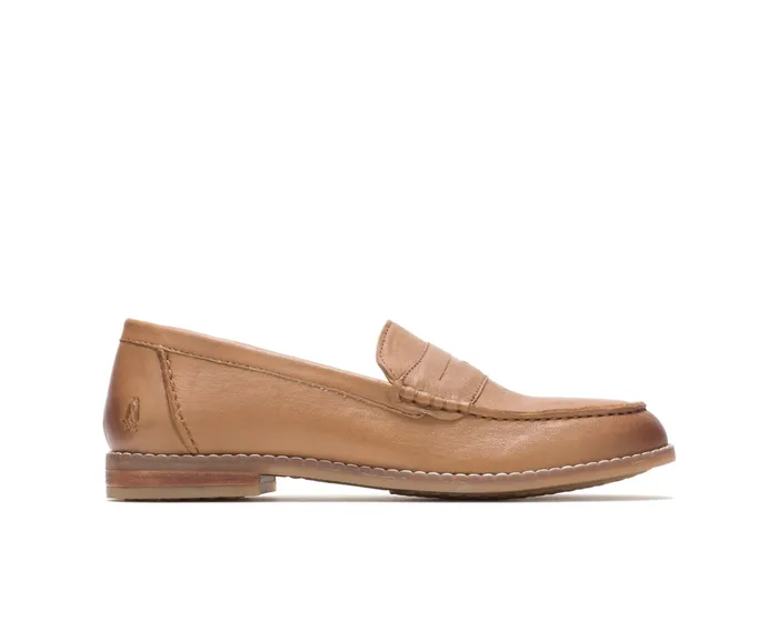 Loafers Women Wren Loafer Perfect Fit Tan Leather Hush Puppies