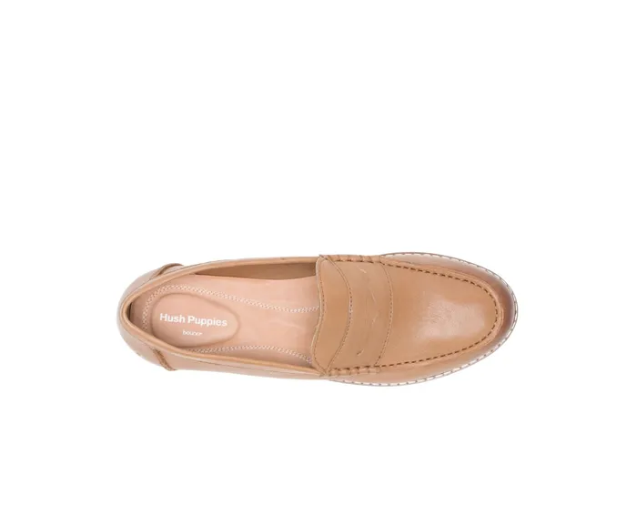 Loafers Women Wren Loafer Perfect Fit Tan Leather Hush Puppies