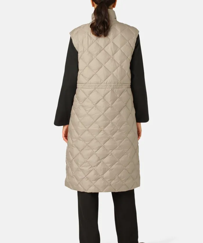 Long Down Vest 8211 Cobblestone Outerwear Ilse Jacobsen All Jackets And Coats