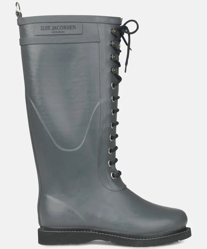 Long Rubber Boots 8211 Grey Rainboots Ilse Jacobsen Rainboots Long