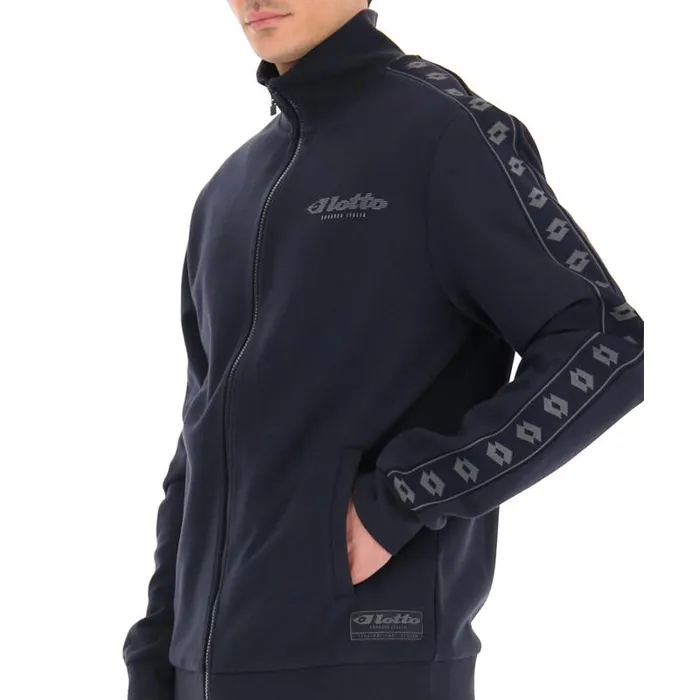 Lotto Sport Jackets ManWoman ATHLETICA DUE IV SWEAT FZ PL Navy Blue