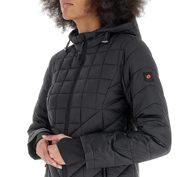 Lotto Sport Jackets Woman BOMBER CORTINA W IV HD All Black Lotto Sport Jackets Woman BOMBER CORTINA W IV HD All Black
