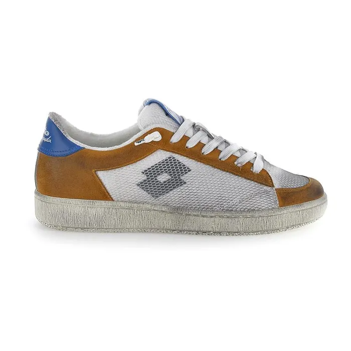 Lotto Sport Leggenda Man AUTOGRAPH GRID 2 Whitespruce Yellowvallarta Blue