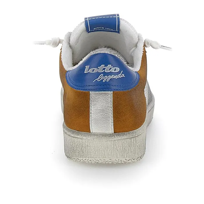 Lotto Sport Leggenda Man AUTOGRAPH GRID 2 Whitespruce Yellowvallarta Blue