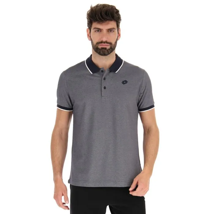 Lotto Sport Polo Shirts Man POLO FIRENZE Navy Bluebright White