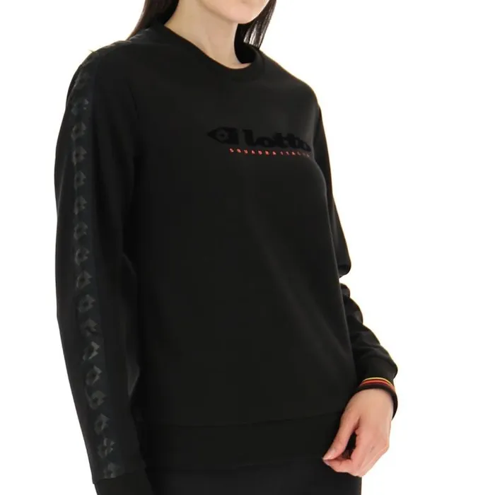 Lotto Sport Sweatshirts Woman ATHLETICA CLASSIC W V SWEAT RN All Black Lotto Sport Sweatshirts Woman ATHLETICA CLASSIC W V SWEAT RN All Black