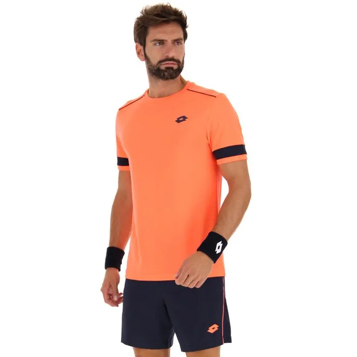 Lotto Sport TShirts ManWoman SUPERRAPIDA V TEE Coral Fluo