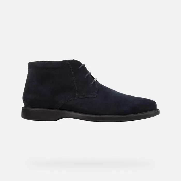 Man Geox Ankle Boots BRAYDEN 2FIT ABX D Waterproof Shoes Navy Man Geox Navy