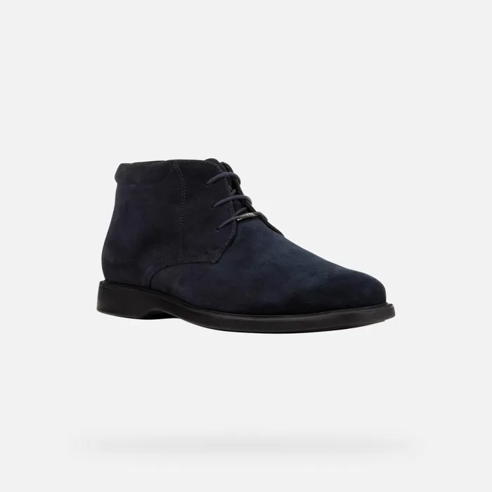 Man Geox Ankle Boots BRAYDEN 2FIT ABX D Waterproof Shoes Navy Man Geox Navy