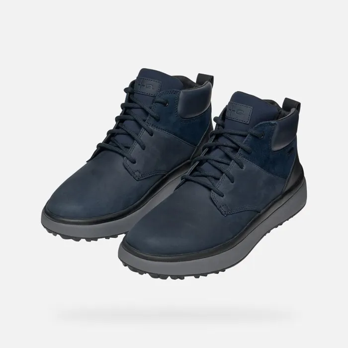 Man Geox Ankle Boots GRANITO GRIP ABX MAN Navy Mid Calf Boots Navy