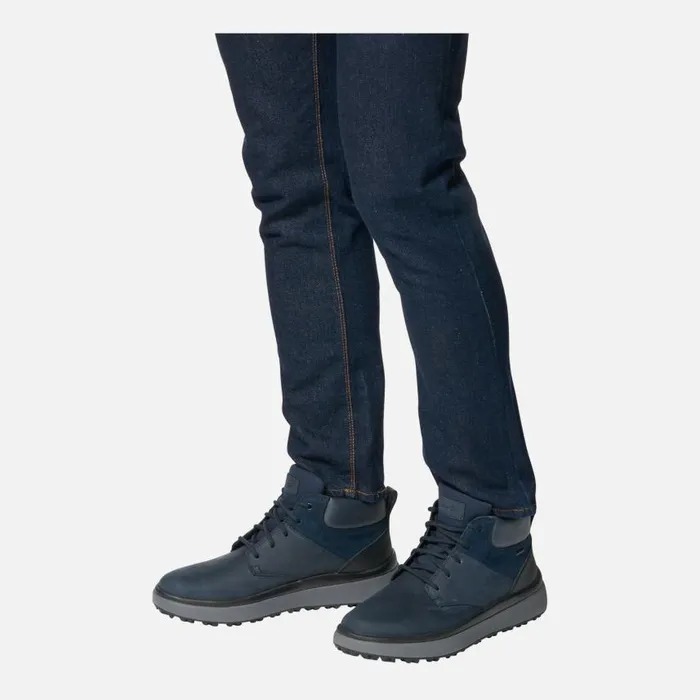 Man Geox Ankle Boots GRANITO GRIP ABX MAN Navy Mid Calf Boots Navy