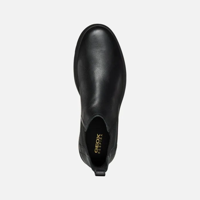 Man Geox Ankle Boots SPHERICA EC1 MAN Black Chelsea Boots Black