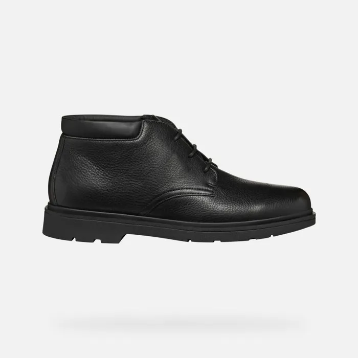 Man Geox Ankle Boots SPHERICA EC1 MAN Black Mid Calf Boots Black