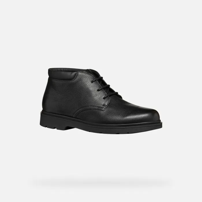 Man Geox Ankle Boots SPHERICA EC1 MAN Black Mid Calf Boots Black