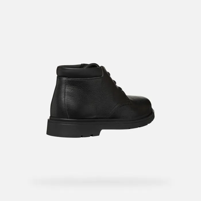 Man Geox Ankle Boots SPHERICA EC1 MAN Black Mid Calf Boots Black
