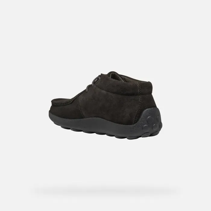 Man Geox Casual Shoes SPHERICA EC14 MAN Dark Coffee Suede Loafers Dark Coffee