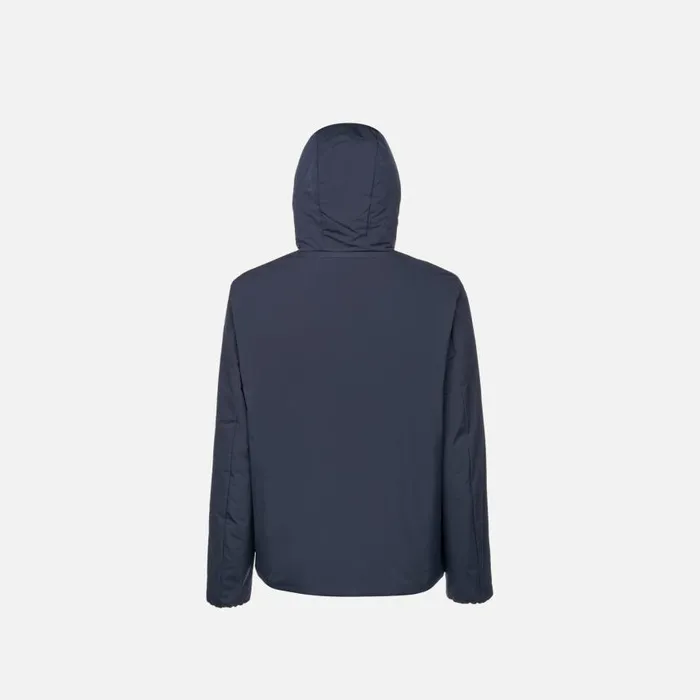 Man Geox Jackets SPHERICA MAN Sky Captain Short Parka Sky Captain