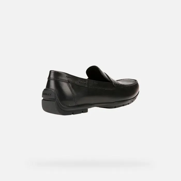 Man Geox Loafers MONER W 2FIT Men039s Black Leather Loafers Collection Black